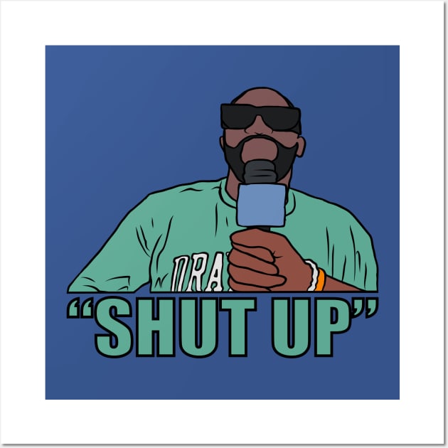 Draymond Green "Shut Up" Wall Art by rattraptees